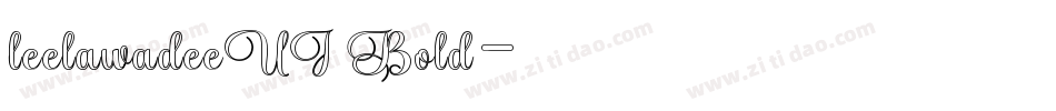 leelawadeeUI Bold字体转换